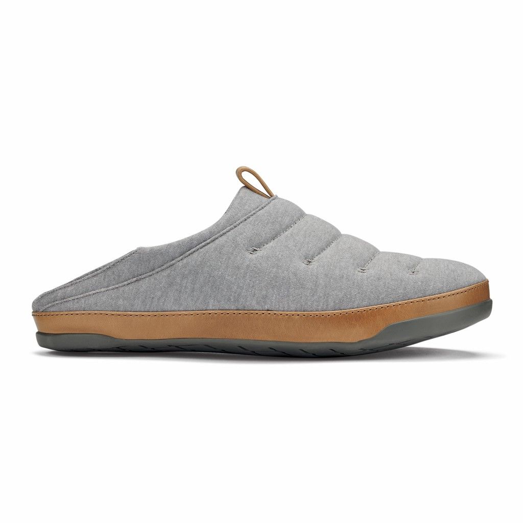 Olukai Men's Mahana Slipper - Vapor / Sahara US219-673